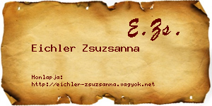Eichler Zsuzsanna névjegykártya
