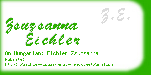 zsuzsanna eichler business card